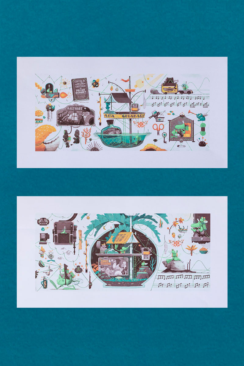 Bacuri na parede – poça e vaso