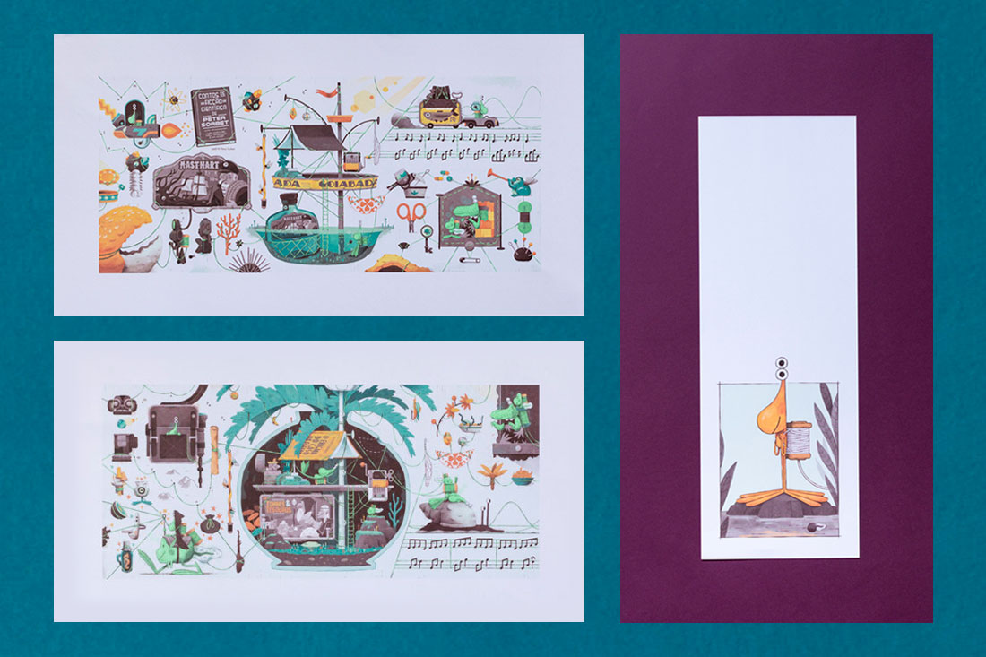 Bacuri na parede – Rã, poça e vaso